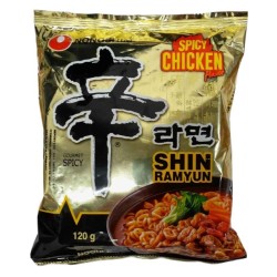 Kiirnuudlid, kanaliha maitsega, väga terav (Nongshim Shin Ramyun Spicy Chicken) Kiirnuudlid, kanaliha maitsega, väga terav (Nongshim Shin Ramyun Spicy Chicken)