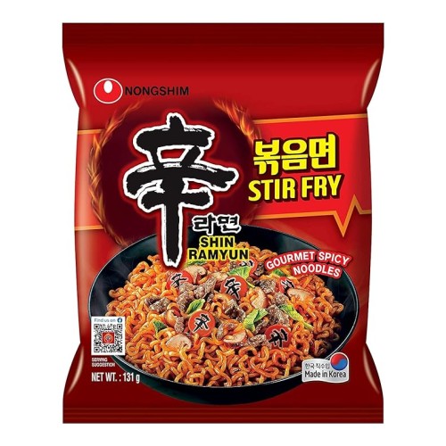 Лапша с грибами и рыбой, очень острая (Nongshim Shin Ramyun Stir Fry) Лапша с грибами и рыбой, очень острая (Nongshim Shin Ramyun Stir Fry)
