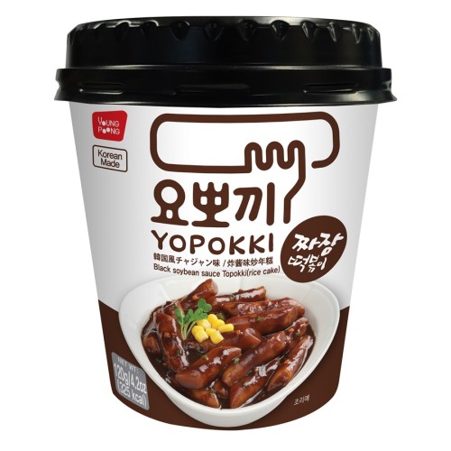 Токпокки с соусом из соевых бобов, острый (Young Poong Jjajang Cup)