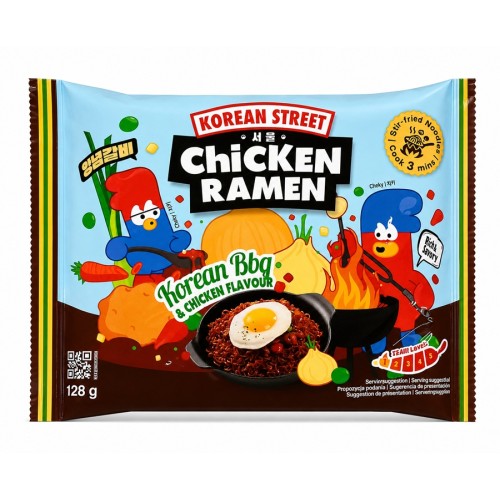 Лапша со вкусом корейского BBQ и курицы, острый (Korea BBQ and Chicken Flavour Korean Street) Лапша со вкусом корейского BBQ и курицы, острый (Korea BBQ and Chicken Flavour Korean Street)