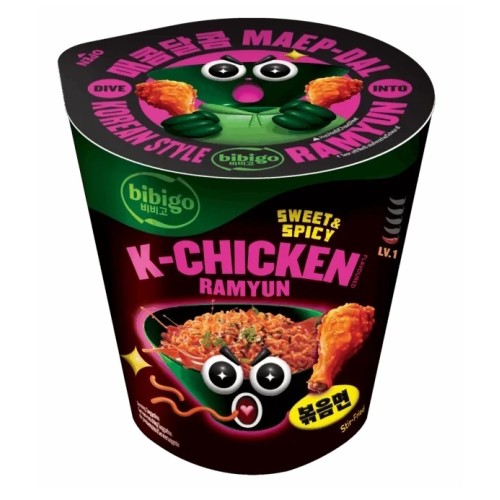 Kiirnuudlid, magus ja vürtsikas kana (Bibigo Sweet and Spicy K-Chicken Ramyun Cup) Kiirnuudlid, magus ja vürtsikas kana (Bibigo Sweet and Spicy K-Chicken Ramyun Cup)