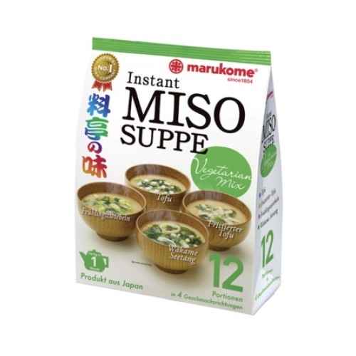 Суп мисо вегетарианский 12 порций (Marukome Vegetarian Mix)