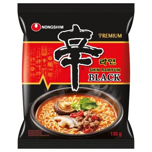 Лапша с грибами, острая (Nongshim Shin Ramyun Black) Лапша с грибами, острая (Nongshim Shin Ramyun Black)
