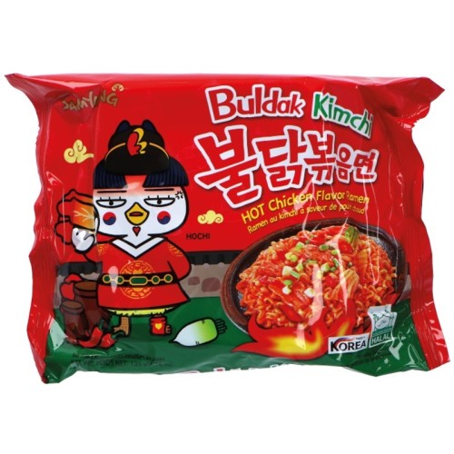 Kiirnuudlid, kanaliha ja kimchi maitsega, terav (Buldak Chicken Kimchi Ramyun)