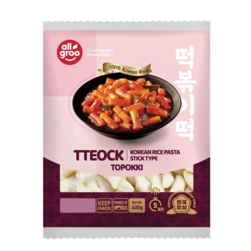 Korean rice pasta, stick type, topokki Allgroo (frozen) Korean rice pasta, stick type, topokki Allgroo (frozen)