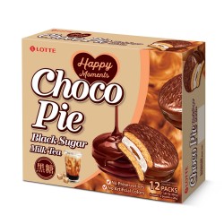 Choco Pie koogikesed, must suhkur ja piimatee