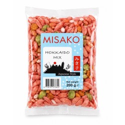 Segu maapähklid wasabiga ja riisipulgad (Misako Hokkaido) Segu maapähklid wasabiga ja riisipulgad (Misako Hokkaido)