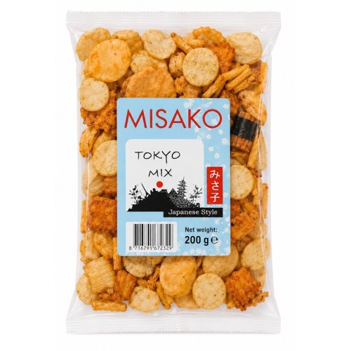 Riisi- ja juustukräkkerite segu (Misako Tokyo) Riisi- ja juustukräkkerite segu (Misako Tokyo)