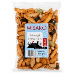 Riisi- ja maapähkli kräkkerite segu noriga (Misako Tsukiji) Riisi- ja maapähkli kräkkerite segu noriga (Misako Tsukiji)