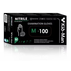Nitriilkindad, puudrivabad, mustad, 100 tk  (Nitrile)