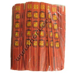 Bambusest söögipulgad (100 paari) - red