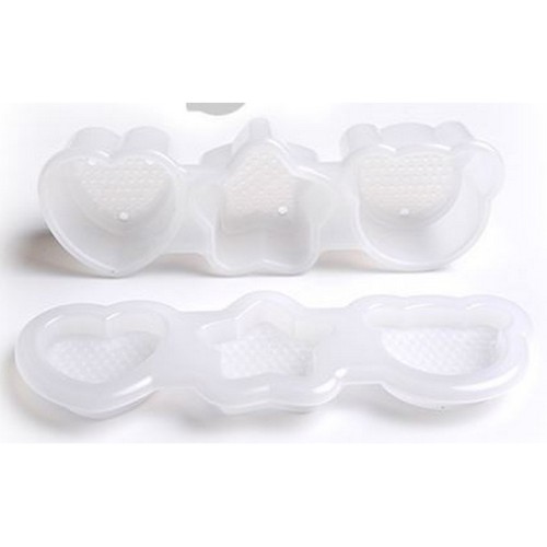 Onigiri Press Mold Heart, Star, Bear Shapes (plastic)